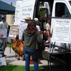 Perfect Edge Sharpening - A Sunday at the Leucadia/Encinitas Farmer's Market.