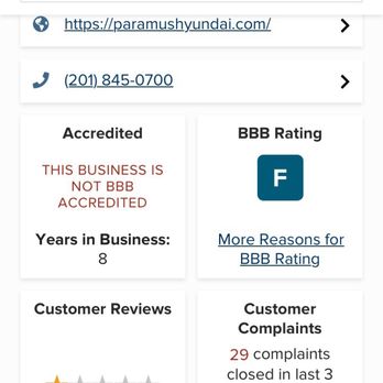 Paramus Hyundai - BBB website. - Auto Repair Near Me - Paramus, New Jersey