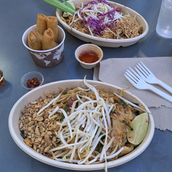 Crushcraft Thai Eats - Pad Thai + spring rolls - Thai Near Me - Dallas, Texas