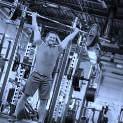 Fighting Fit - Steve banging out overhead squats