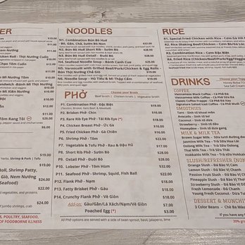 Pho & Beyond - Menu 1 - Vietnamese Near Me - Las Vegas, Nevada