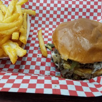 The Burger Barn - Philly cheesesteak with fries - Monday special - Sandwiches Near Me - Cottonwood, Alabama The Burger Barn - Philly cheesesteak with fries - Monday special - Sandwiches Near Me - Cottonwood, Alabama