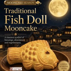 Pineapple King Bakery - San Francisco - Traditional Fish Doll Mooncake
