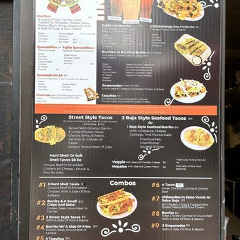 El Mariachi Loco - Menu as of 8/1/25 - Mexican Near Me - Hyannis, Massachusetts