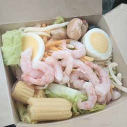 Shrimp salad from salad bar