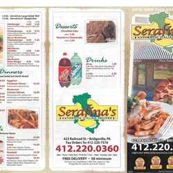 Serafina's Pizza - Menu
