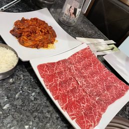 Spicy Pork and Galbee Ssal Spicy Pork and Galbee Ssal
