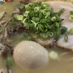 Flavored egg chicken paitan Flavored egg chicken paitan
