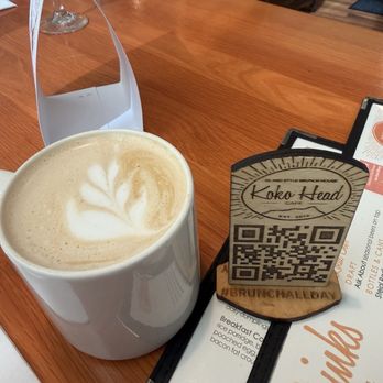 Koko Head Cafe - Latte anyone - Breakfast & Brunch Near Me - Honolulu, Hawaii