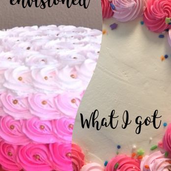 Vons - a white cake with pink frosting and the words what i got - Grocery Near Me - La Verne, California