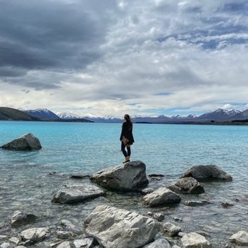 Lake Tekapo - Spring time on a rock in Lake Tekapo - Lakes Near Me - Lake Tekapo, CAN Lake Tekapo - Spring time on a rock in Lake Tekapo - Lakes Near Me - Lake Tekapo, CAN