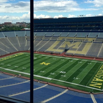 Michigan Stadium - View from the writer's press box - Go Blue! - Stadiums & Arenas Near Me - Ann Arbor, Michigan