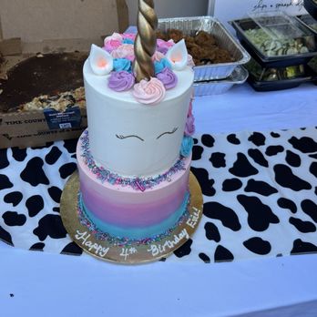 Caked UP! - 2 tiered unicorn cake - Cupcakes Near Me