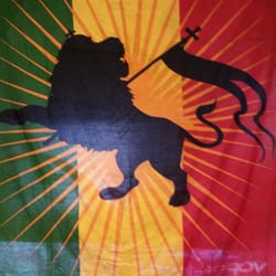 Rasta love lion tapestry
