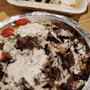 Tasty Shawarma - a plate of meat and rice - Middle Eastern Near Me - Markham, Ontario