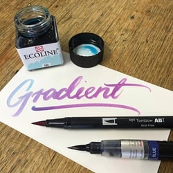 Melbourne Artists' Supplies - Brush pens and watercolour pots
