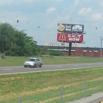Megabus - Photo taken from upper deck of Megabus traveling from Memphis to St Louis at Sikeston MO.  Lambert's Café home of the throwing rolls. - Transportation Near Me