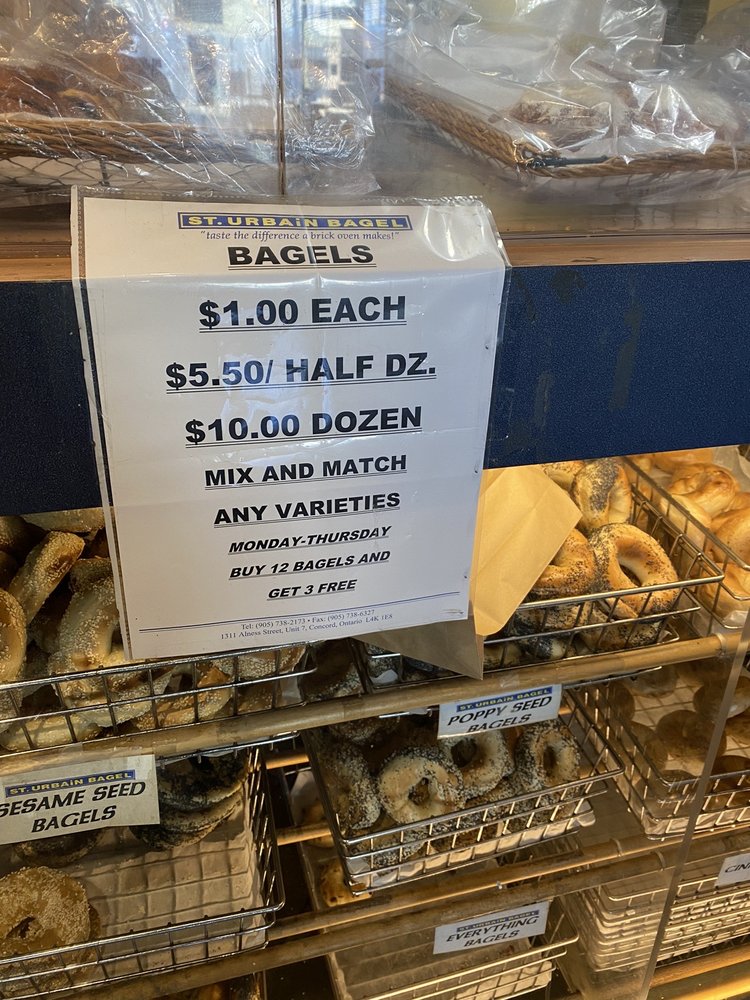 ST URBAIN BAGEL BAKERY Updated October 2024 13 Reviews 895