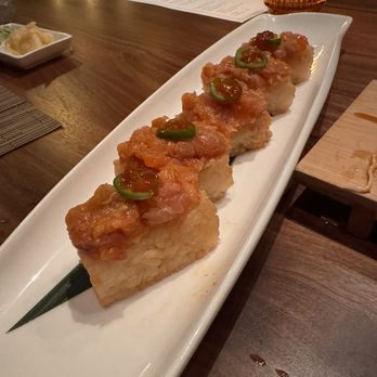 Junto - Crispy rice - Sushi Bars Near Me - Bentonville, Arkansas Junto - Crispy rice - Sushi Bars Near Me - Bentonville, Arkansas