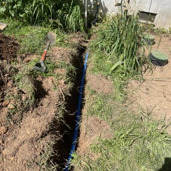 Connolly Plumbing - Digging a new trench to install a reliable water main -- replacing old, deteriorated galvanized lines with durable piping built to last. - Plumbing Near Me Connolly Plumbing - Digging a new trench to install a reliable water main -- replacing old, deteriorated galvanized lines with durable piping built to last. - Plumbing Near Me