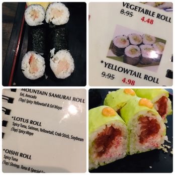 yuka - Yellowtail roll & lotus roll - Sushi Bars Near Me - Suwanee, Georgia