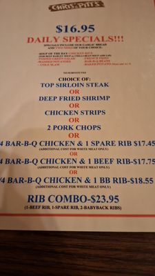 Menu photo 2 Chris' & Pitt's Downey, CA