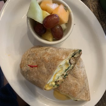 Toast - Rise and Shine Wrap with fruit, sub for American cheese. - Breakfast & Brunch Near Me - Asbury Park, New Jersey