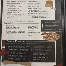 Luigi's Restaurant - Current Menu 05-28-26