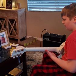 Lyle Long - Student taking a lesson via Zoom!