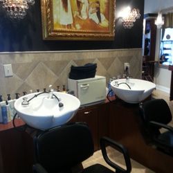 Elena's Salon & Spa - Relaxing shampoo chairs.