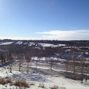 Louise Mckinney Riverfront Park - View from top overlooking river valley facing south - Parks Near Me - Edmonton, Alberta