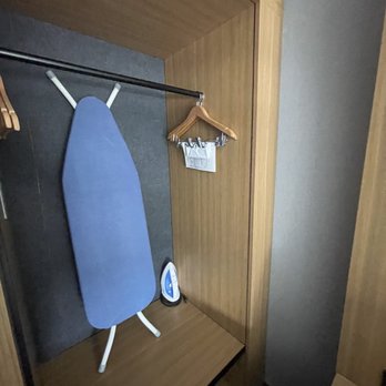 Aloft by Marriott Cupertino - Hanging rack, iron, and ironing board on the right - Hotels Near Me - Cupertino, California Aloft by Marriott Cupertino - Hanging rack, iron, and ironing board on the right - Hotels Near Me - Cupertino, California