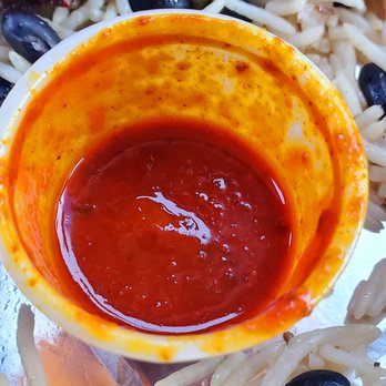 Shah's Halal Food - I think Shah's has one of the best Halal style hot sauce. Really good flavor. - Halal Near Me - Hauppauge, New York Shah's Halal Food - I think Shah's has one of the best Halal style hot sauce. Really good flavor. - Halal Near Me - Hauppauge, New York