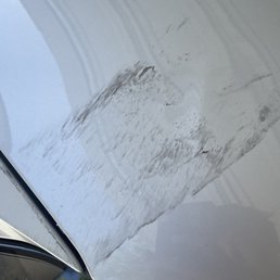 BEFORE: Scratches on hood BEFORE: Scratches on hood