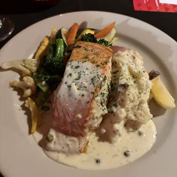 Osteria 166 - Crab stuffed salmon - Italian Near Me - Buffalo, New York