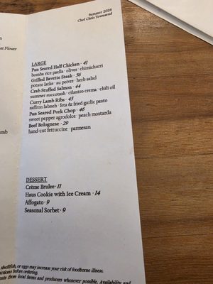 Menu photo 2 Farmhaus Granite Bay, CA