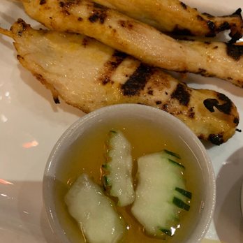 San Aroy Thai Kitchen - 4 Piece Chicken Sate - Thai Near Me - Astoria, New York San Aroy Thai Kitchen - 4 Piece Chicken Sate - Thai Near Me - Astoria, New York