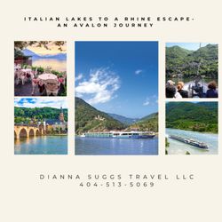 Dianna Suggs Travel - Avalon Rhine River Cruise with on Lake Como and Lucerne. I have 2025 pricing for Sept 15 to Sept 26 Journey.