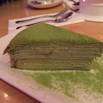 Prince Tea House - Green Tea Crepe Cake - Desserts Near Me - Brooklyn, New York Prince Tea House - Green Tea Crepe Cake - Desserts Near Me - Brooklyn, New York