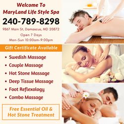 MaryLand Life Style Spa - Walk-in & Appointment Welcome