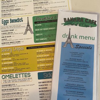 Banana Cafe - Menu - French Near Me - Key West, Florida Banana Cafe - Menu - French Near Me - Key West, Florida