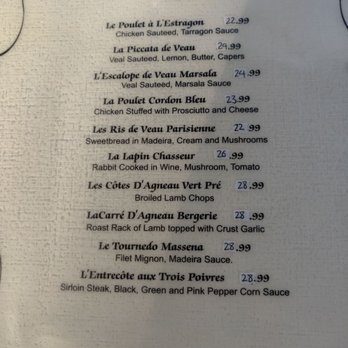 La Vie - Menu as of 4/2022 - French Near Me - Rosemead, California