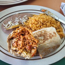 Chicken Burrito Dinner w/rice and beans