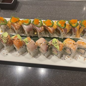 Ju-ichi - Widget roll and rainbow roll made with real crab mix not imitation! - Sushi Bars Near Me - San Diego, California Ju-ichi - Widget roll and rainbow roll made with real crab mix not imitation! - Sushi Bars Near Me - San Diego, California