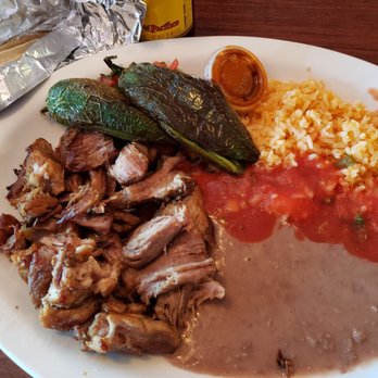 Senor Tequila - Fabulous home cooked carnitas with fried jalepeños, rice and beans... to die for! - Mexican Near Me - Tulelake, California Senor Tequila - Fabulous home cooked carnitas with fried jalepeños, rice and beans... to die for! - Mexican Near Me - Tulelake, California