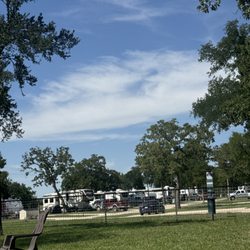 Austonia RV Resort - View from open dog park, massive space!