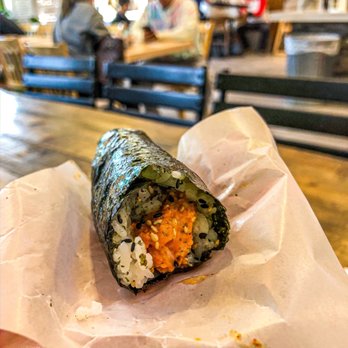 Rice Ball - Spicy salmon roll - raw - Japanese Near Me - Austin, Texas