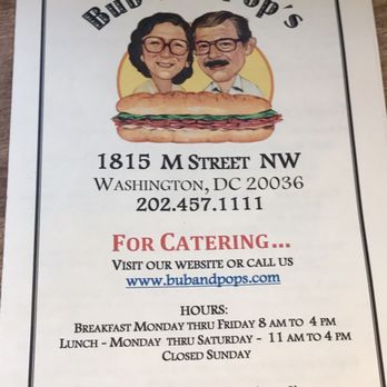 Bub and Pop's - Sandwiches Near Me - Washington, DC, District of Columbia Bub and Pop's - Sandwiches Near Me - Washington, DC, District of Columbia