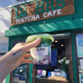 12 Hrs Matcha Cafe - Blueberry Matcha, regular sweetness level, oat milk - Cafes Near Me - San Diego, California 12 Hrs Matcha Cafe - Blueberry Matcha, regular sweetness level, oat milk - Cafes Near Me - San Diego, California