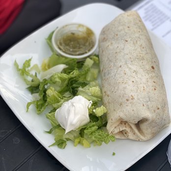 Green Coyote Cantina - a burrito and salad - Mexican Near Me - Marietta, Georgia